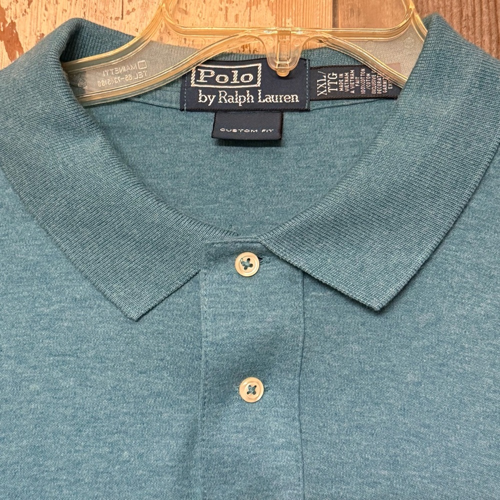 Polo by Ralph Lauren Men's Blue Polo Shirt - Picture 1 of 7